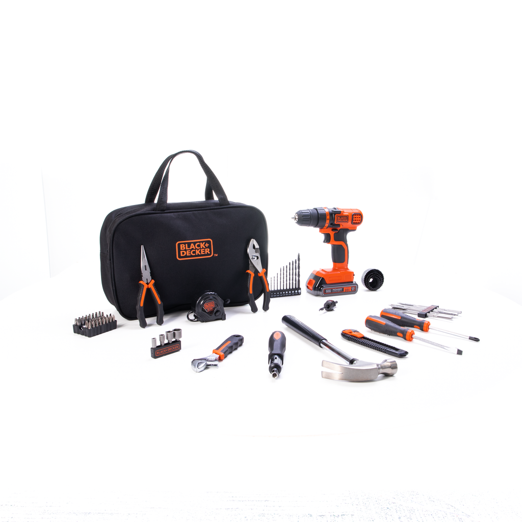 20V MAX* POWERCONNECT? Cordless Drill/Driver With 68-Piece Project Kit and Tool Bag, Battery and Charger Included
