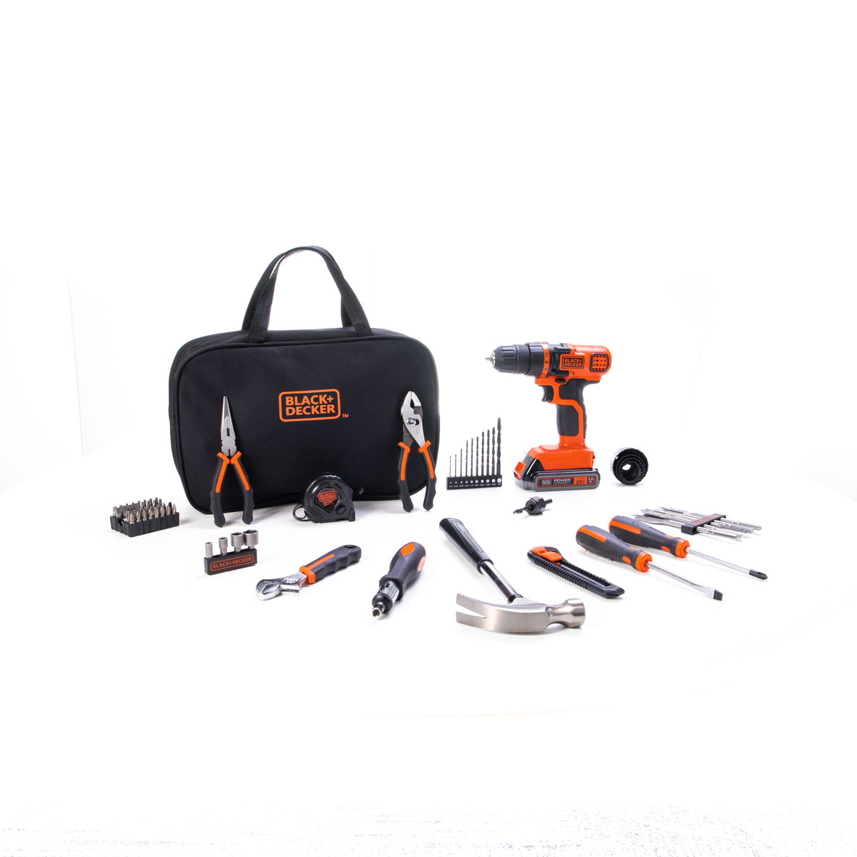 20V MAX* POWERCONNECT? Cordless Drill/Driver With 68-Piece Project Kit and Tool Bag, Battery and Charger Included
